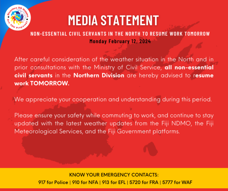 Media Statement (Update as of 5:30pm 12/02/24)